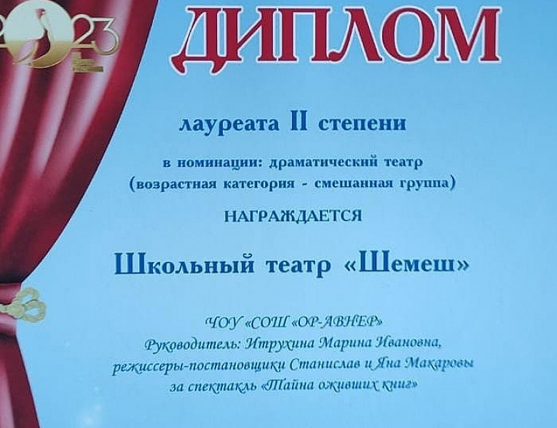 X городской фестиваль детских театральных коллективов «Театральная Маска - 2023»